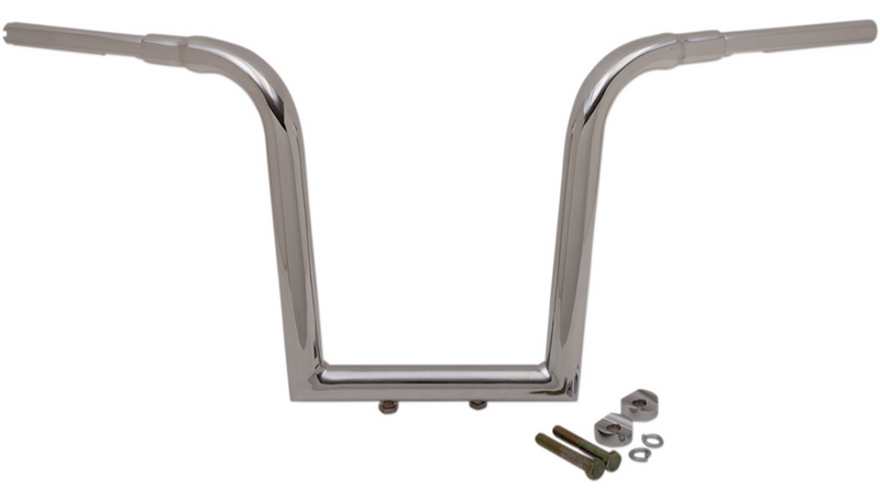 LA CHOPPERS 1 1/2" TREE HUGGER MITER CUT APE HANGER BARS 13" CHROME HD - LA-7370-13