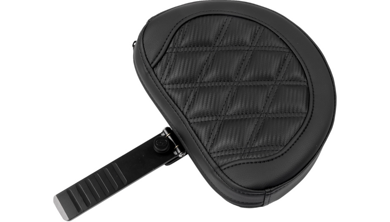 SADDLEMEN Roadsofa Extended Reach Seat - with Backrest - Carbon Fiber - Lattice Stitch - FLTR/FLHX '23-'25 - 823-07-207B0