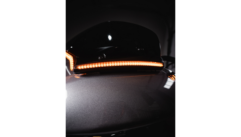 CUSTOM DYNAMICS Windshield Trim - LED - Turn Signal - Black - Smoke Lens - FLTR' 23-'25 - CD-RG23-SWT-B
