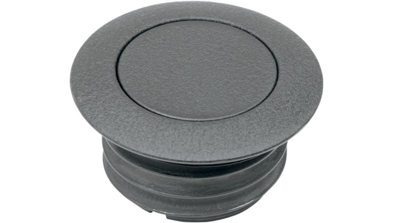 DRAG SPECIALTIES Vented Pop-Up Gas Cap - Harley-Davidson 1982-1996 - Black Wrinkle 03-328B-A - PartsOutlet.com.au