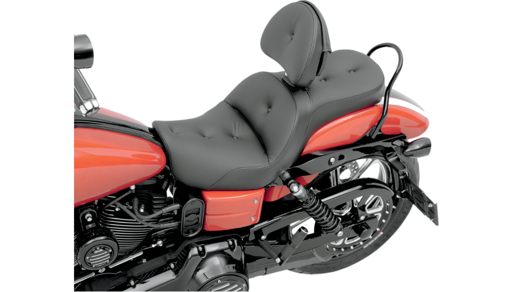 SADDLEMEN Explorer RS Seat - W/Backrest - Dyna 2006-2017 - 806-04-030RS - PartsOutlet.com.au