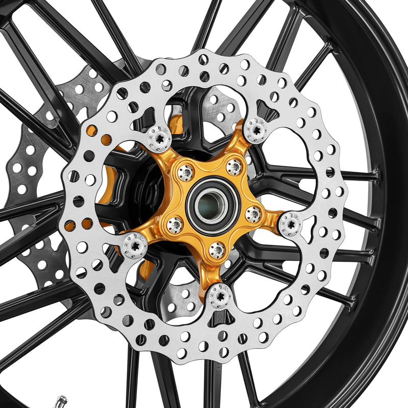 ARLEN NESS Spider Rotor - 12-19/32" - Gold - Front - FL '23-'24 - 300-110