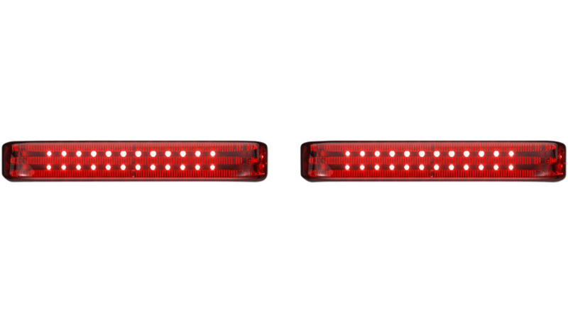CUSTOM DYNAMICS Saddlebag Lights - BCM - Black/Red - FL '14-'25 - PB-SB-BCM-BR