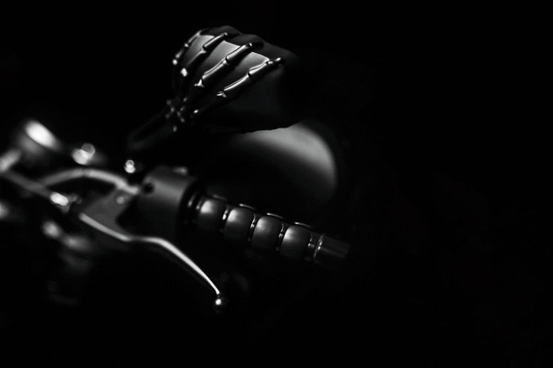 Kuryakyn Skeleton Hand Mirrors - Black - KUR1758