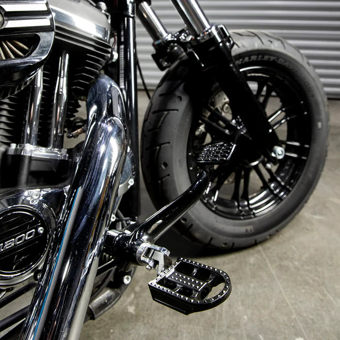BILTWELL Mushman Step Footpegs - Black 7002-201-02 - PartsOutlet.com.au