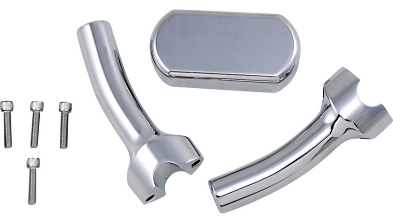 LA CHOPPERS THREE PIECE RISER KIT 1" MOUNT 5.5" RISE CHROME HD - LA-7442-05