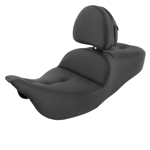 SADDLEMEN Pillow Top Roadsofa Seat - With Backrest - FL '08-'23 HD Touring - Street/ Road/ Electra - 808-07B-181BRHC - PartsOutlet.com.au