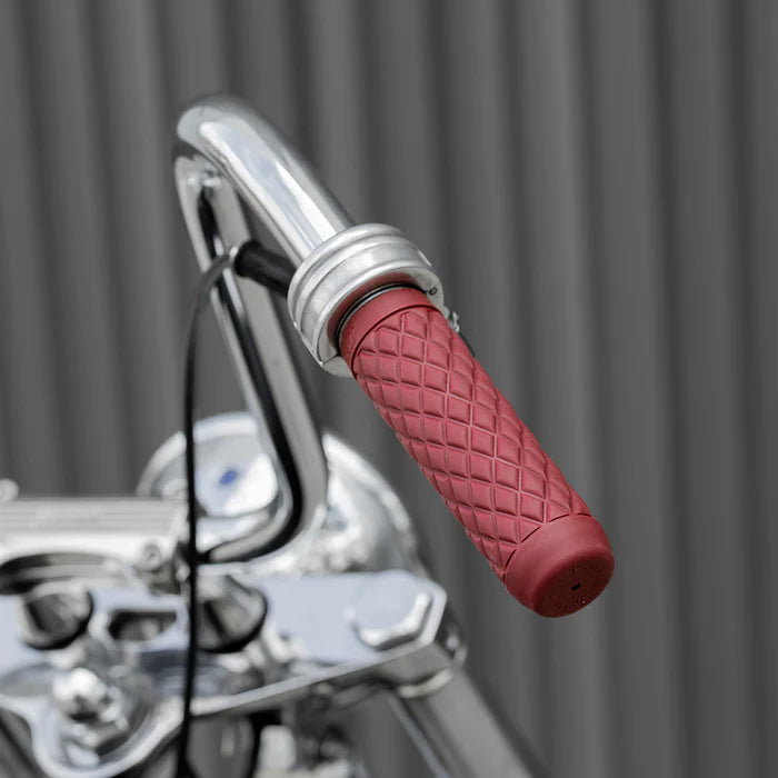 BILTWELL Grips - Torker - 1" - Oxblood 6705-0301
