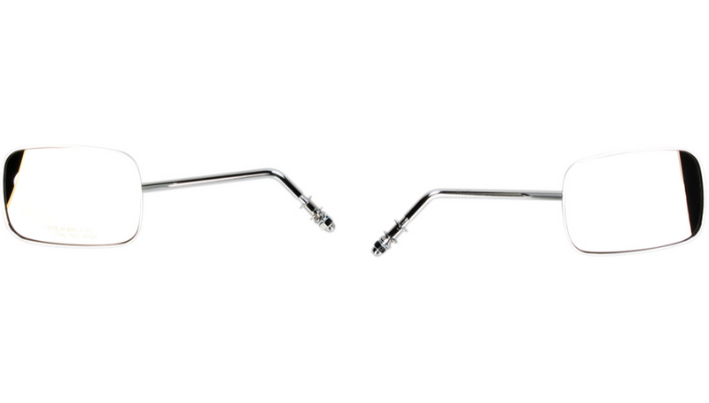 DRAG SPECIALTIES Rectangle Mirrors - Long - Chrome 60-0014/15X - PartsOutlet.com.au