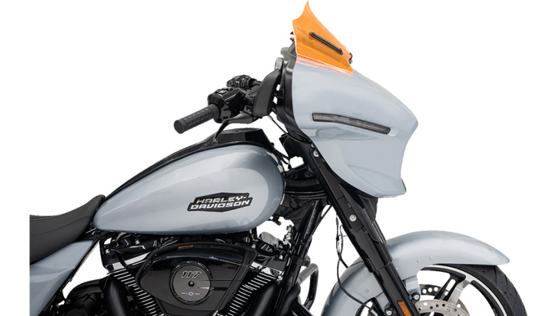 KLOCK WERKS Kolor Flare Windshield - 8" - Orange Ice - Street Glide FLHX 2024+- KWW-01-0724