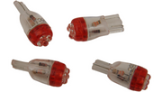 DRAG SPECIALTIES Mini Wedge LED Bulbs - Red T10-4LEDR-HC - PartsOutlet.com.au