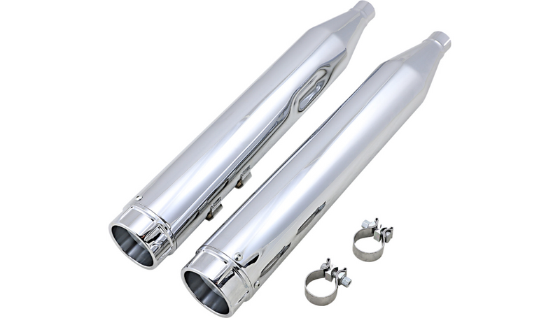 VANCE & HINES 4-1/2" Torquer Mufflers for FL '95-'16 - Chrome - 16673