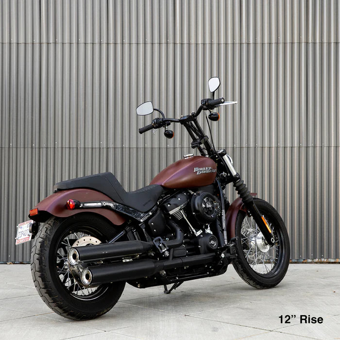 BILTWELL Risers - Murdock - 12" - Black 6403-201-12