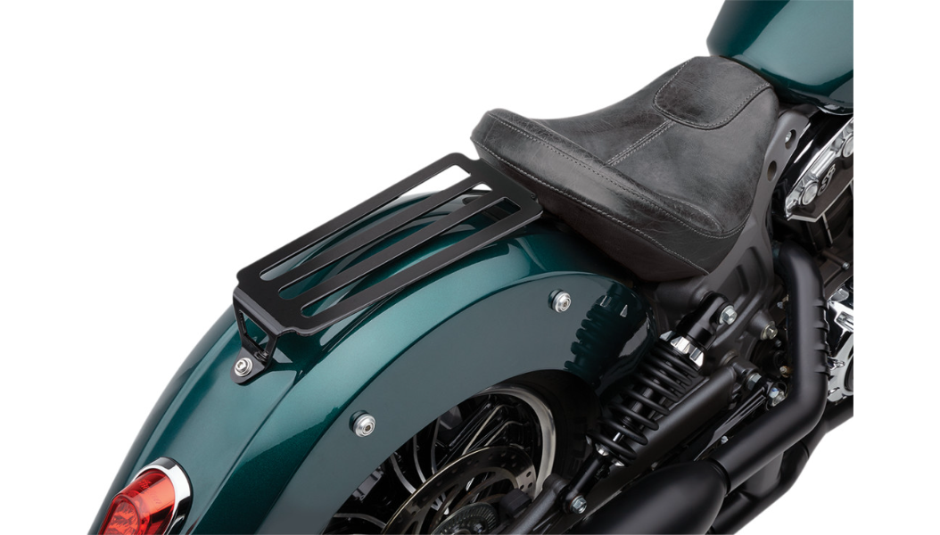 COBRA Solo Luggage Rack - Black - Indian Scout 2015-2020 - 502-2410B - PartsOutlet.com.au