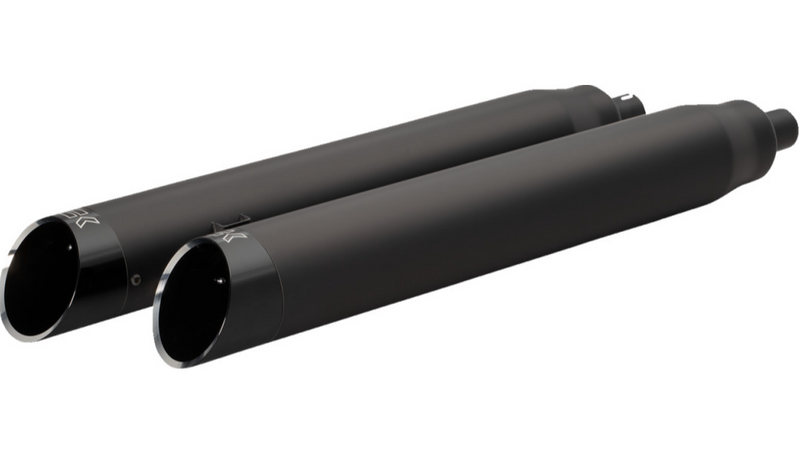 KHROME WERKS 4-1/2" War Hammer Mufflers - NO saddlebags - Black - Indian Touring '14-'22 - 202235