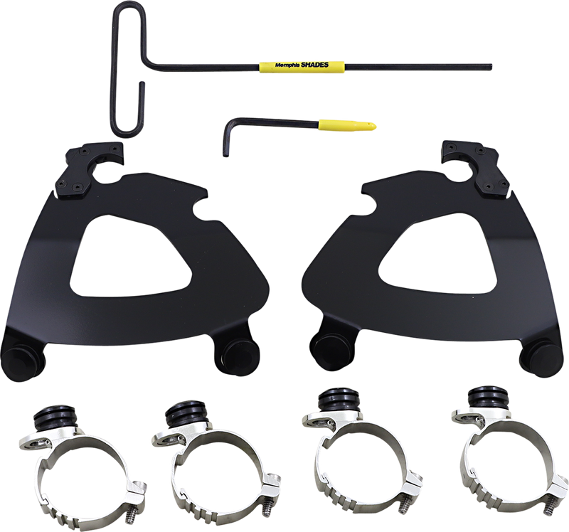 MEMPHIS SHADES Gauntlet Mounting Kit - Black - XL 2016-2022 - MEB2057 - PartsOutlet.com.au