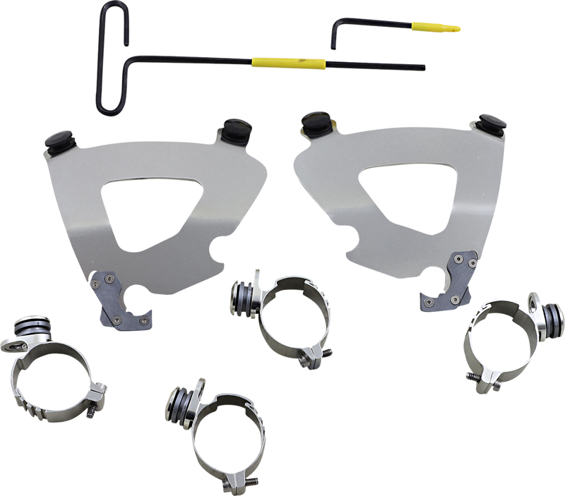 MEMPHIS SHADES Gauntlet Mounting Kit - Polished - XL 2016-2022 - MEK2057 - PartsOutlet.com.au