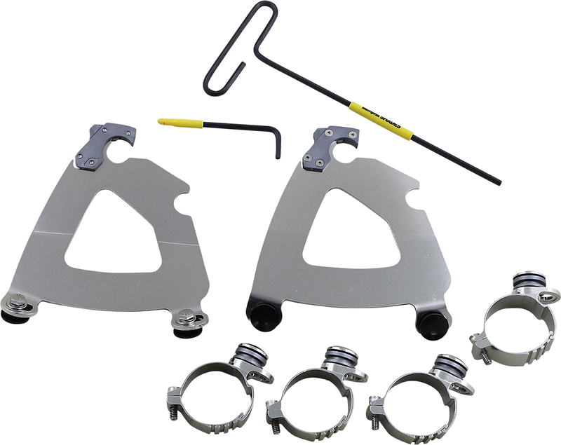 MEMPHIS SHADES Road Warrior Trigger-Lock Mounting Kit - Polished - XL 2016-2022 - MEK2059 - PartsOutlet.com.au
