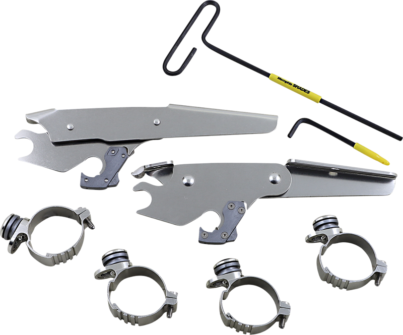 MEMPHIS SHADES Batwing - Mounting Kit - Polished - XL 1200X Forty-Eight 2016-2022 - MEK2056 - PartsOutlet.com.au