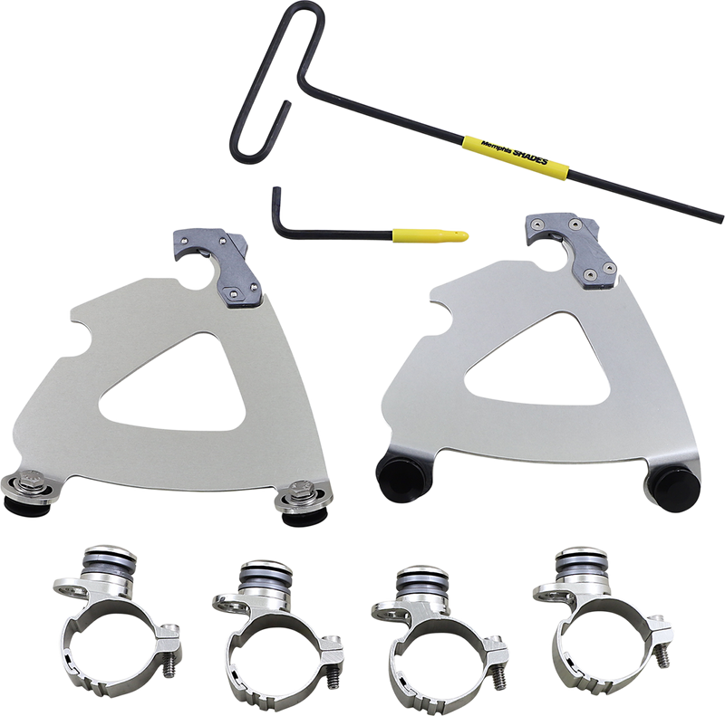MEMPHIS SHADES Road Warrior Trigger-Lock Mounting Kit - Polished - XL 2011-2019 - MEK2064 - PartsOutlet.com.au