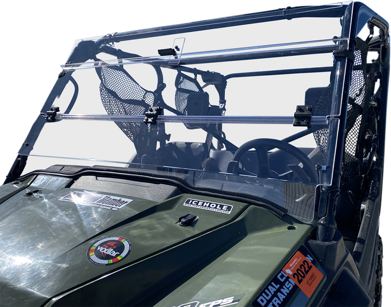 MOOSE UTILITY Full Folding Windshield - Deluxe - Honda Pioneer '16-'22 - V000258-12200M - PartsOutlet.com.au
