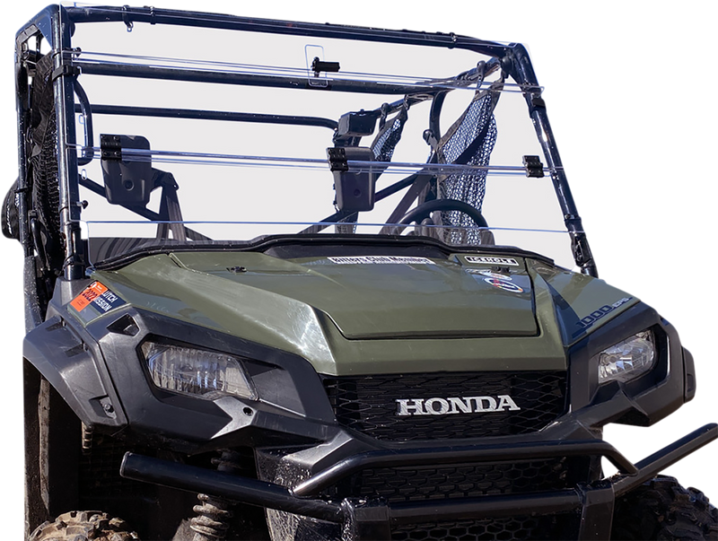 MOOSE UTILITY Full Folding Windshield - Deluxe - Honda Pioneer '16-'22 - V000258-12200M - PartsOutlet.com.au