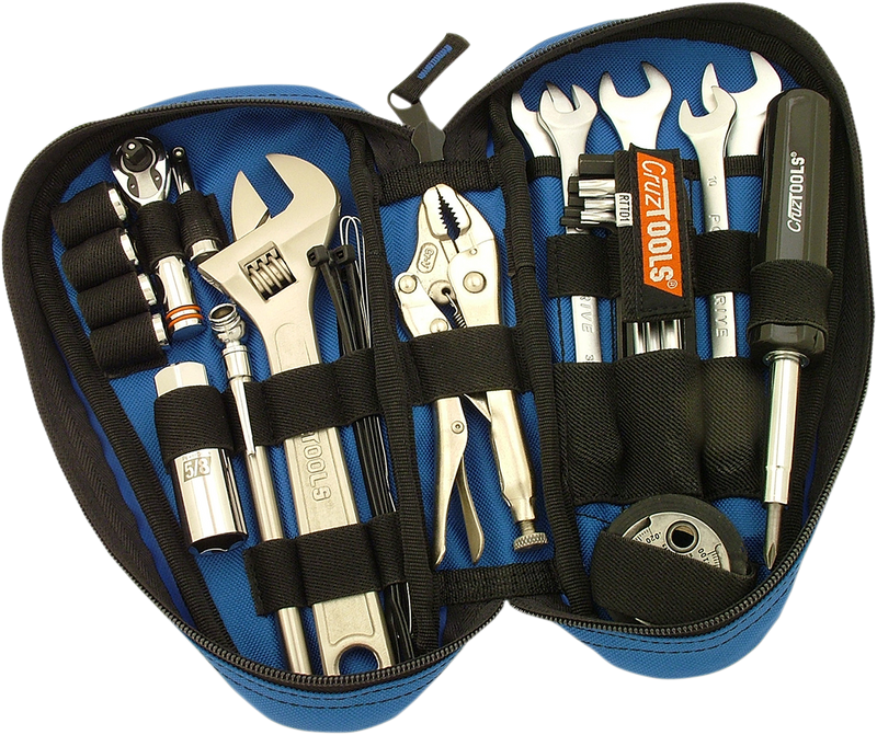 CRUZTOOLS Tool Kit - RoadTeach Teardrop Zipper Pouch - Harley Davidson RTTD1 - PartsOutlet.com.au