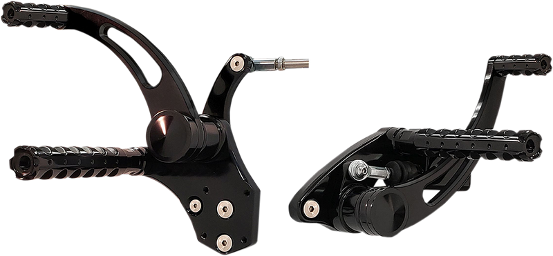 ACCUTRONIX Forward Control - Black - Slotted FC103-SSAKB