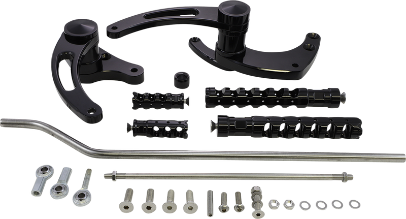 ACCUTRONIX Forward Control - Black - Slotted FC102-SSAKB