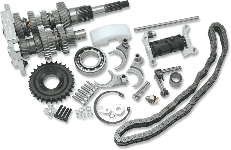 BAKER DRIVETRAIN Direct Drive Gear Set - 6-Speed - Harley-Davidson '01-'06 - Polished DD6-411P-02 - PartsOutlet.com.au