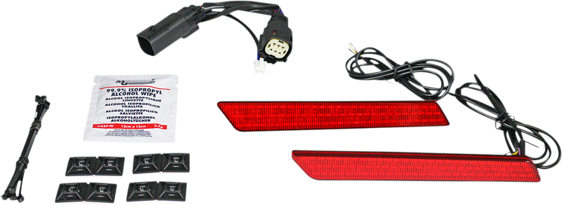 CUSTOM DYNAMICS Saddlebag Light - Red Lens CD-LATCH-DC4-R