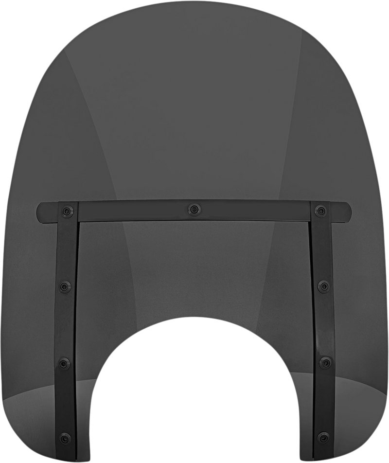 MEMPHIS SHADES Memphis Slim Windshield - 15" - 9" Headlight Cutout - Dark Black Smoke - MEB41210