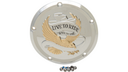 DRAG SPECIALTIES 5-Hole - Gold - Harley-Davidson 2015-2023 - Live to Ride Derby Cover D33-0110GA - PartsOutlet.com.au