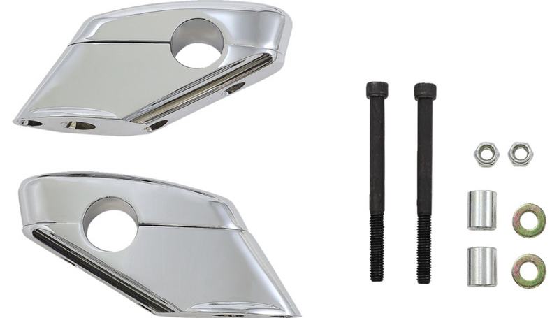 BARON Risers - Liner - Chrome - Yamaha '06-'15 - BA-7422-00 - PartsOutlet.com.au