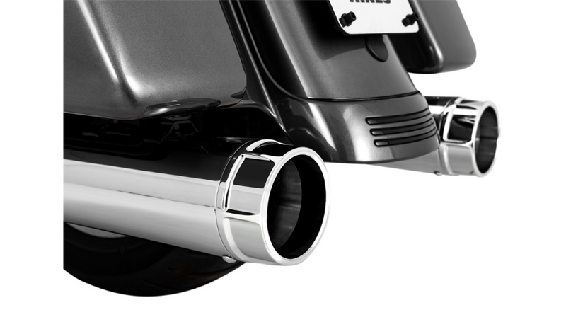 VANCE & HINES 4-1/2" Torquer Mufflers for FL '95-'16 - Chrome - 16673