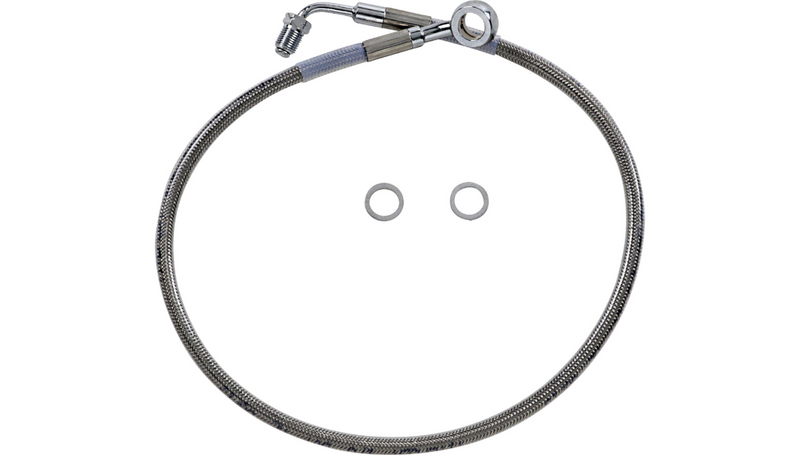 DRAG SPECIALTIES Brake Line - +4" - Stainless Steel - '18-'23 Softail - 618631-4