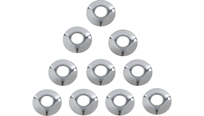 EASTERN MOTORCYCLE PARTS Cup Washers - Chrome - 1/2" ID K-2-938