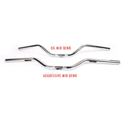 THRASHIN SUPPLY CO. Handlebar - Mid Bend - Aggressive - Chrome TSC-2706-3 - PartsOutlet.com.au