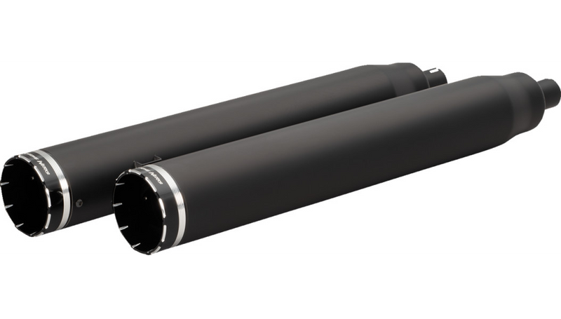 KHROME WERKS 4-1/2" War Hammer Mufflers - Indian Touring '14-'24 with saddlebags - Black - 202225