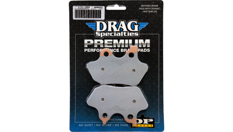 DRAG SPECIALTIES Sintered Brake Pads - Harley-Davidson 2005-2007 - HDP957 - PartsOutlet.com.au