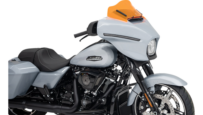KLOCK WERKS Kolor Flare Windshield - 8" - Orange Ice - Street Glide FLHX 2024+- KWW-01-0724