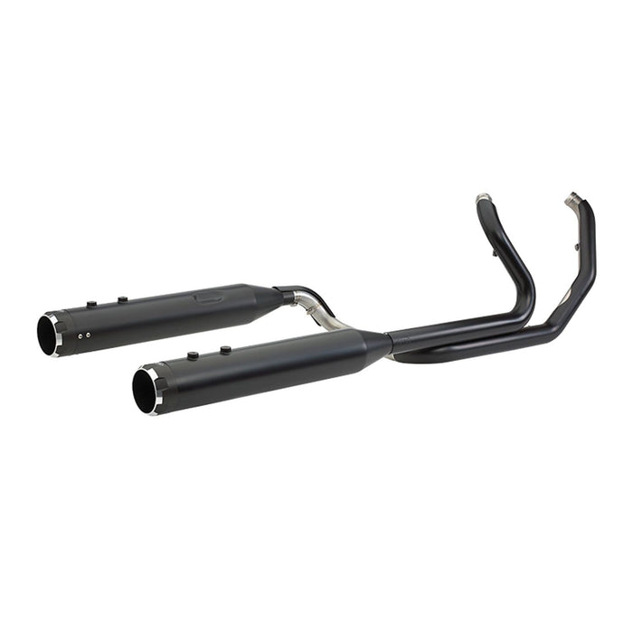 S&S CYCLE EL DORADO EXHAUST SYSTEM for M8 TOURING MODELS–Chrome with Black Thruster End Cap 550-0700C