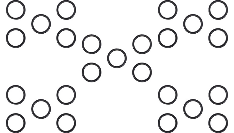 JAMES GASKET Upper Pushrod Quad Seal - 25 Pack - Harley-Davidson '79-'84 - JGI-11118