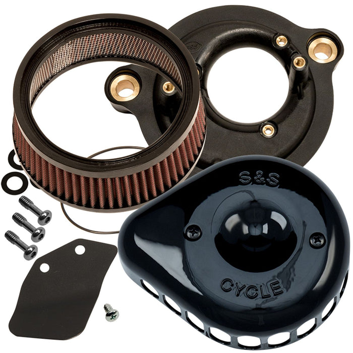 S&S CYCLE Stealth Air Cleaner Kit with Gloss Black Mini Teardrop Cover for 2017-Up HD® M8 Models - 170-0436C - PartsOutlet.com.au