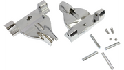 DRAG SPECIALTIES Passenger Floorboard Mount - Harley-Davidson 2018-2023 - Chrome P17-0415C - PartsOutlet.com.au