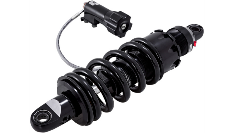 PROGRESSIVE SUSPENSION 465 Series Shocks with Rap - Black - Harley-Davidson '18-'25 - Heavy-Duty - 13.5" - 465-5047B