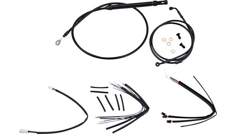 BURLY BRAND Control Kit - 18" Gorilla Handlebars - Black - Softail '18-'21 - B30-1248