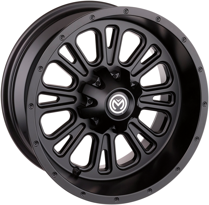 MOOSE UTILITY Wheel - 399X - Rear - Black - 12x8 - 4/110 - 4+4 - 399MO128110MB4