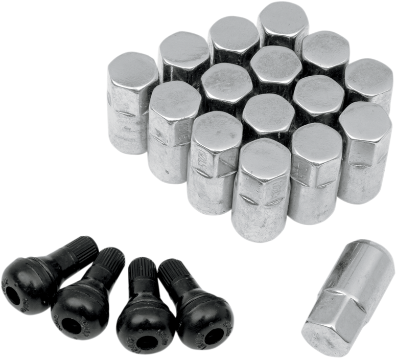 MOOSE UTILITY Lug Nut - 12 mm x 1.50 - Chrome - Tapered - 16 Pack - Honda/Polaris - SP300MO207