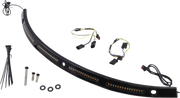 CUSTOM DYNAMICS Windshield Trim - Sequential Turn Signals - Black CD-WT2-SEQ-14-B